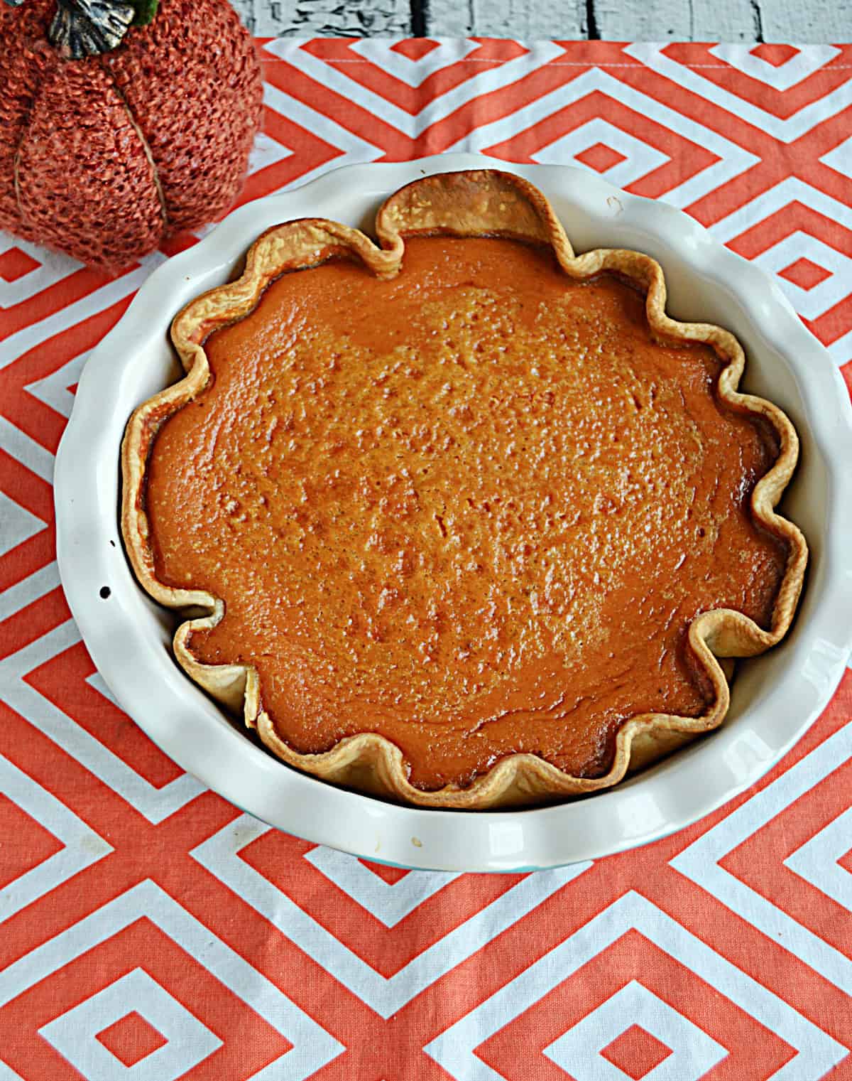 A pumpkin pie.
