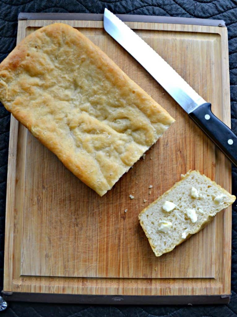 English Muffin bread with butter