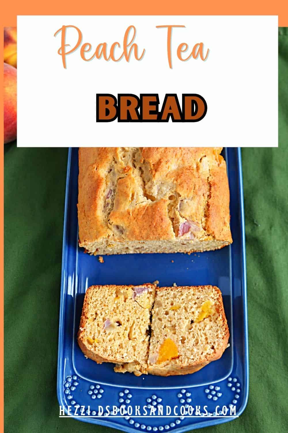 Pin Image: Title, a platter with a loaf of bread on it.
