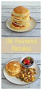 Old Fashioned Pancakes with fruit