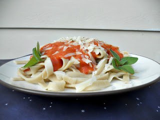 Homemade Fettuccine with Vodka Sauce is one of my favorite pasta dishes!