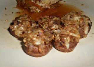 Mozzarella Stuffed Mushrooms