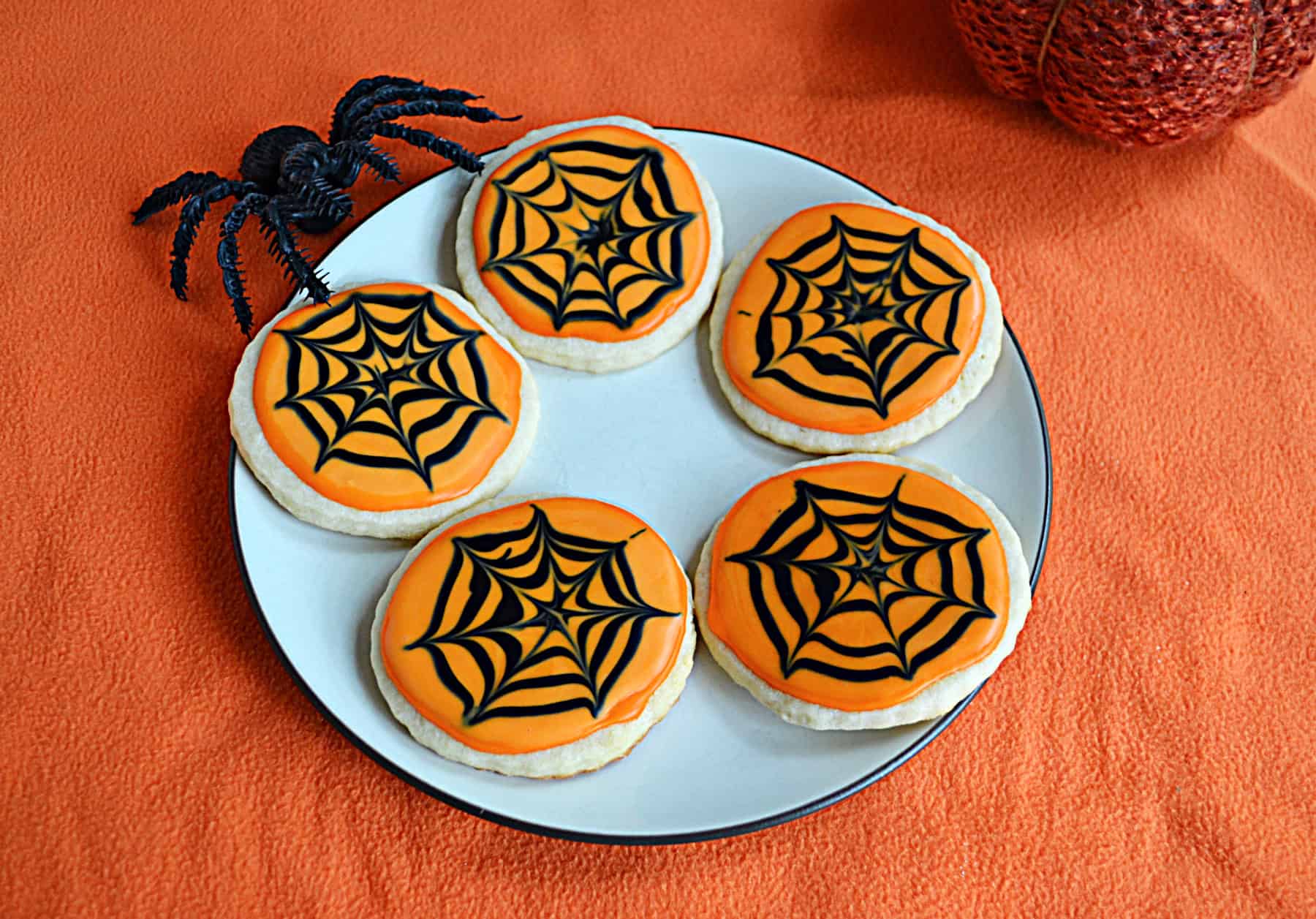Spider Web Sugar Cookies