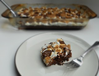 S'mores Brownies are a great mash up of two fun dessert recipes!