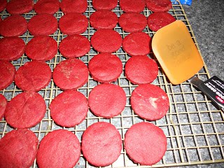 Red Velvet Shortbread Cookies 