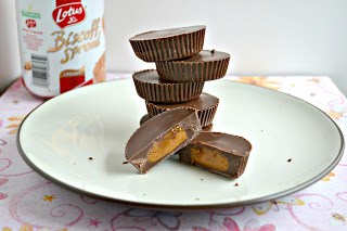 Cookie Butter Cups made with Biscoff Spread