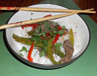 Stir Fry Thai Beef with Rice