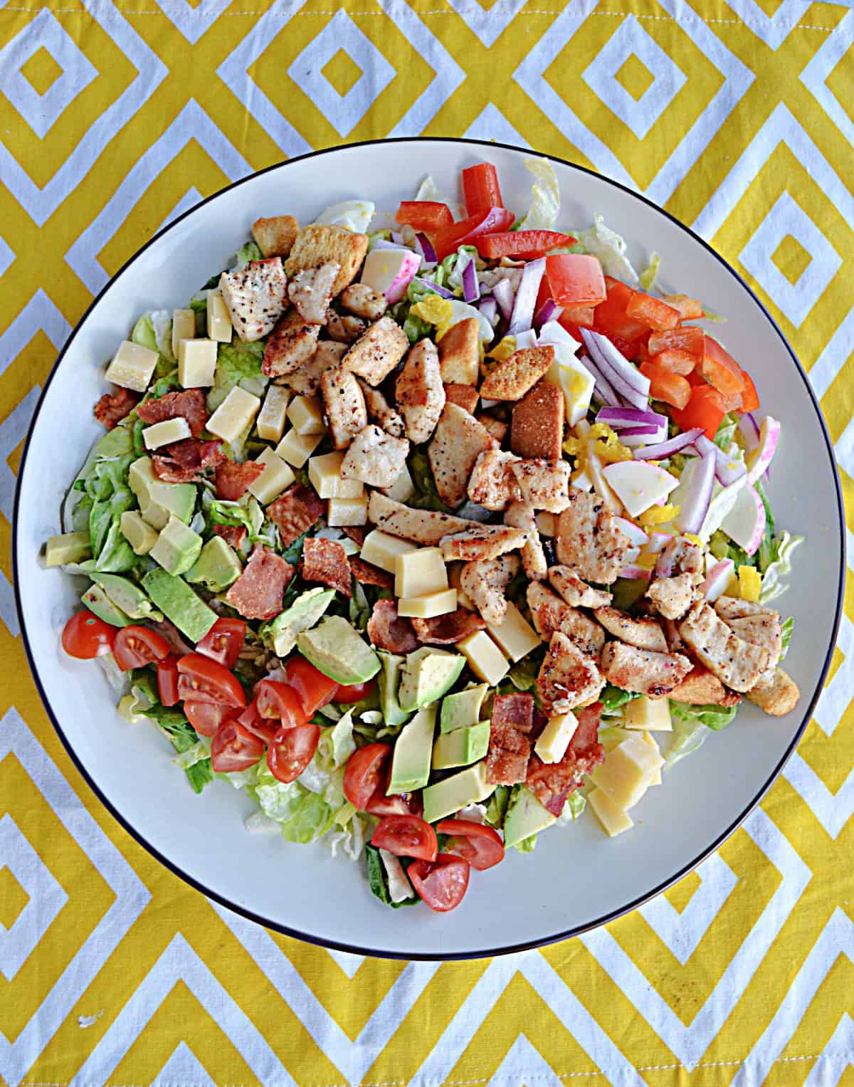 A plate of Cobb Salad.