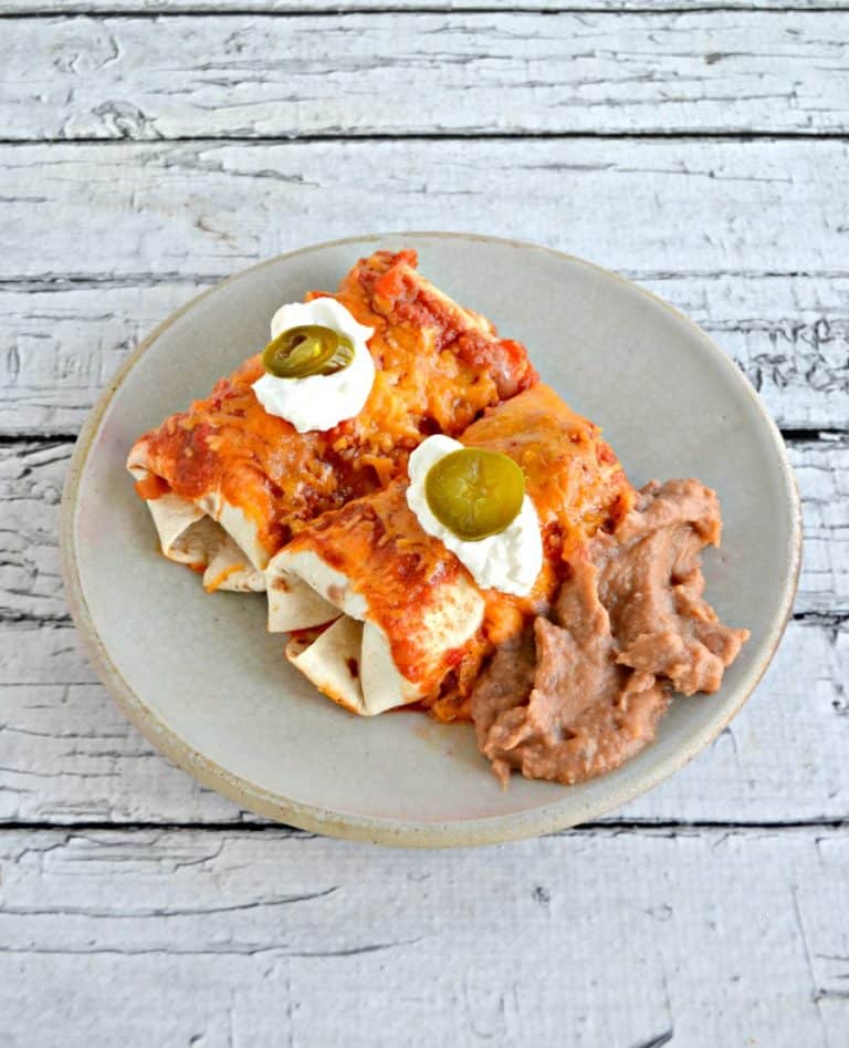 Enchiladas with Red Chili Sauce - Hezzi-D&amp;#39;s Books and Cooks