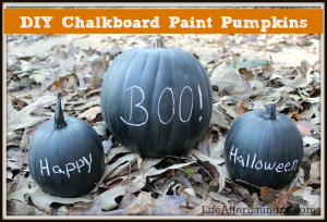 DIY Chalkboard Paint Pumpkins!