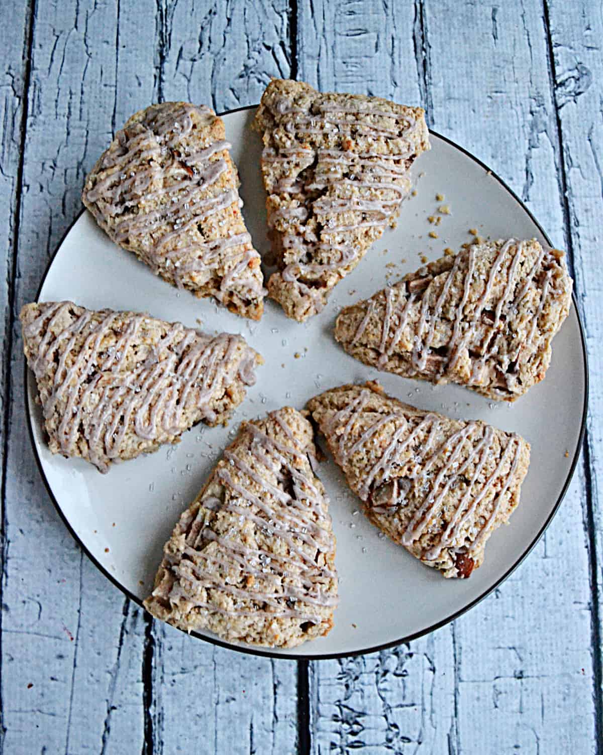 Pear Scones on a plate.