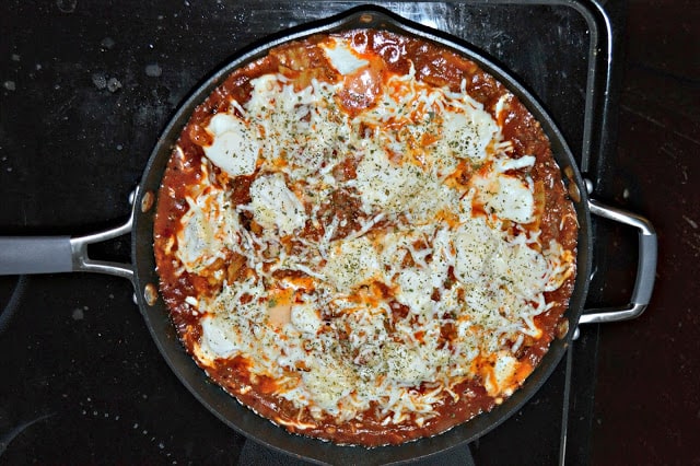 Skillet Lasagna-so much easier then baking in the oven!