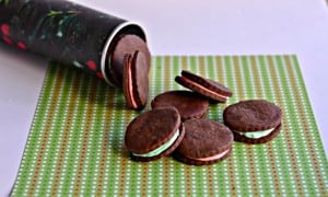 dark chocolate mint sandwich cookies