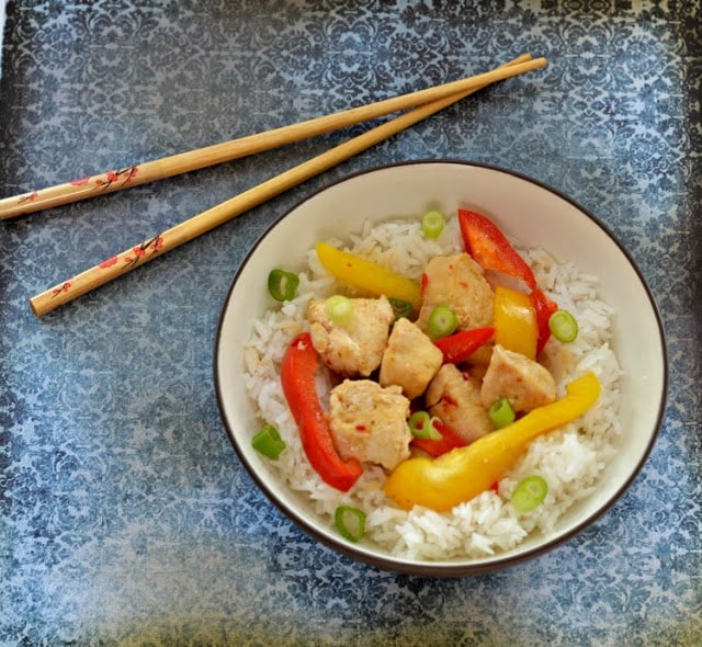 Thai Ginger Chicken with Basil Stir Fry from Hezzi-D's Books and Cooks