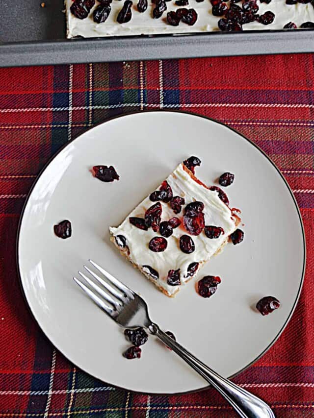Cranberry Bliss Bars Story