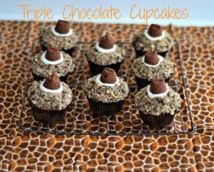 Triple Chocolate Cupcakes