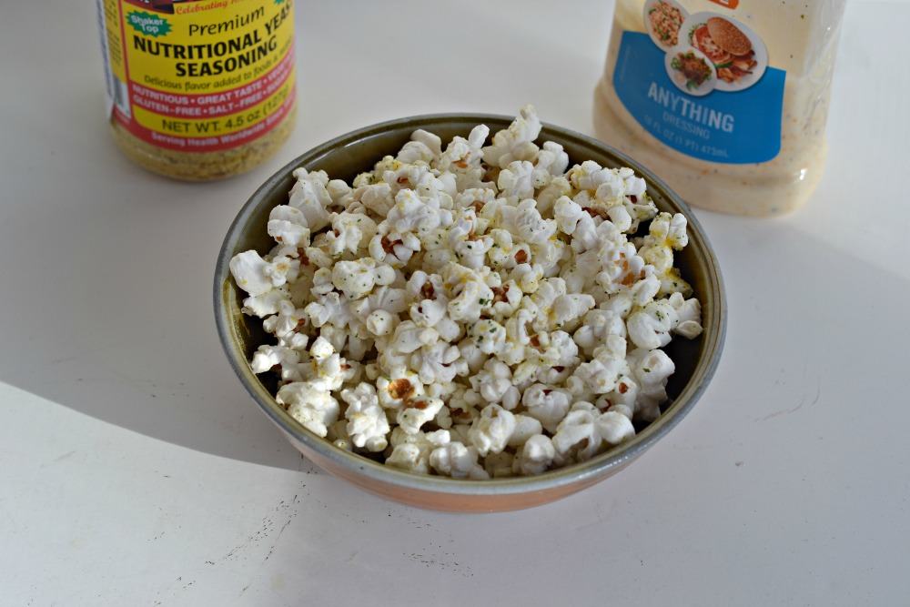 White Cheddar Ranch Popcorn is an easy and delicious way to make gourmet popcorn at home!
