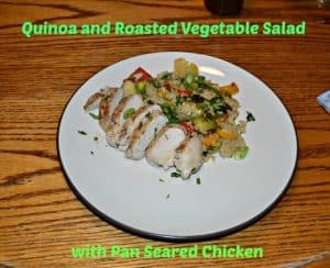 QUinoa and Roasted Vegetable Salad wtih Chicken