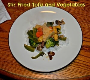 Stir Fried Tofu and Vegetables