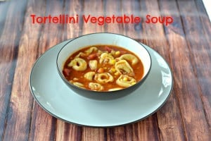 Vegetable Tortellini Soup is a delicious way to use summer vegetables.