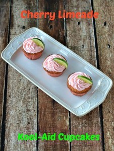 Cherry Limeade Kool-Aid Cupcakes!