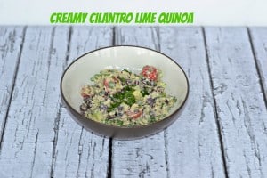 Creamy Cilantro Lime Quinoa is a delicious and easy Mexican side dish