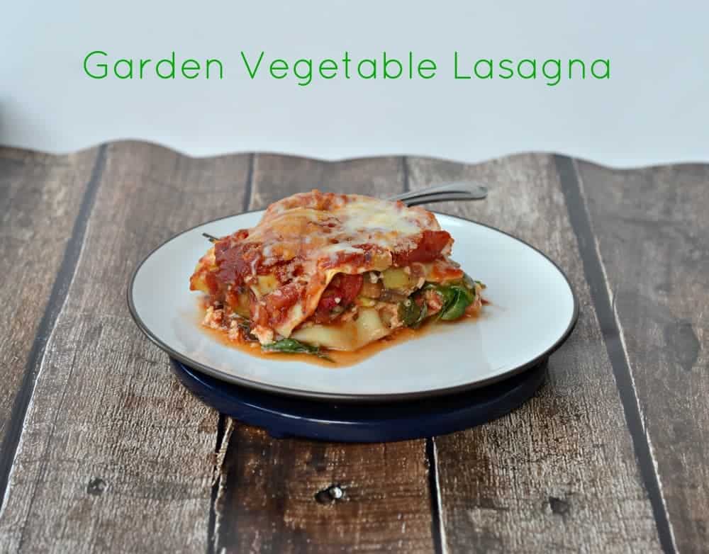 Garden Vegetable Lasagna is made with all the delicious vegetables and herbs from the garden!