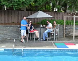 Pool Party with CK Mondavi wines and my family!
