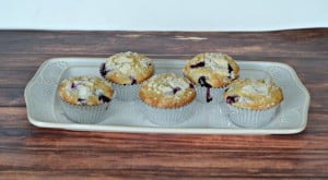 Delicious blueberry streusel muffins from Hezzi-D's Books and Cooks