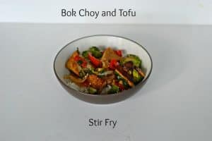 Bok Choy and Tofu Stir Fry for CSA Tuesdays