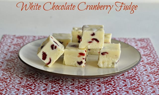 White Chocolate Cranberry Fudge 