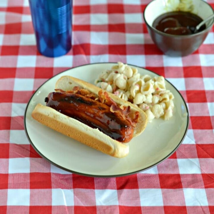 Delicious grilled American Craft Sausages | The Triple B: Bourbon, BBQ, Bacon Sausage