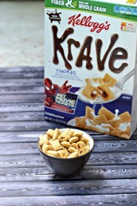 Krave S'mores cereal eaten as a late night snack