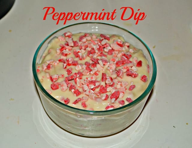 Peppermint White Chocolate Cheesecake Dip