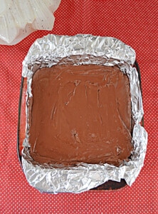 A pan of fudge.