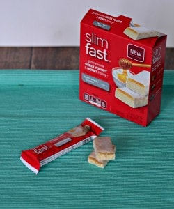 Slimfast has a delicious collection of snack bars including these Honey and Greek Yogurt bars