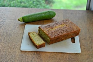 Zucchini bread with lemon and ginger