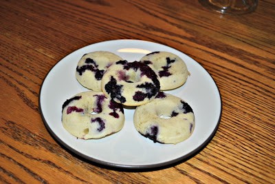Gluten Free Blueberry Donuts with Lemon Glaze
