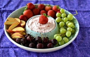 Strawberry Cool Whip Fruit Dip is as easy as 4 ingredients!