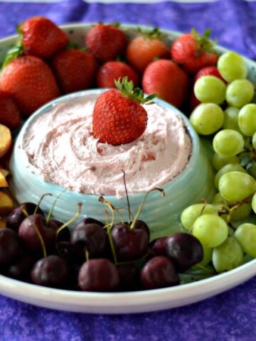 Strawberry Cool Whip Fruit Dip is as easy as 4 ingredients!