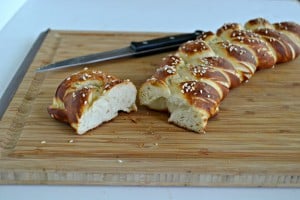 Hot Pretzel Challah Bread | Hezzi-D's Books and Cooks