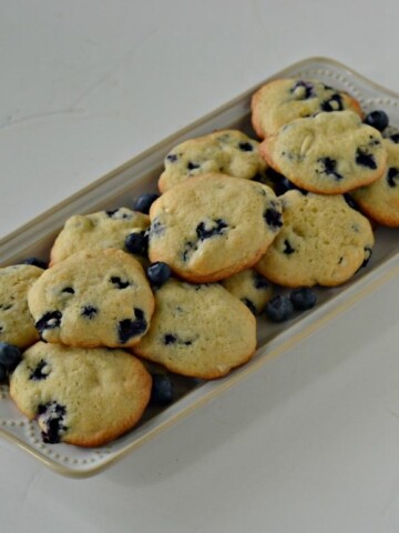 Light lemon cookies studded with juicy blueberries