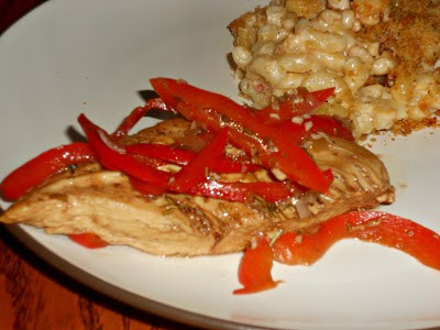 Roasted Chicken with Balsamic Bell Peppers