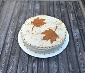 Cinnamon Spice Cake with Caramel Frosting is a delicious fall treat