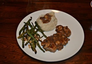 Quick and delicious Pork Medallions topped with Mushroom Gravy