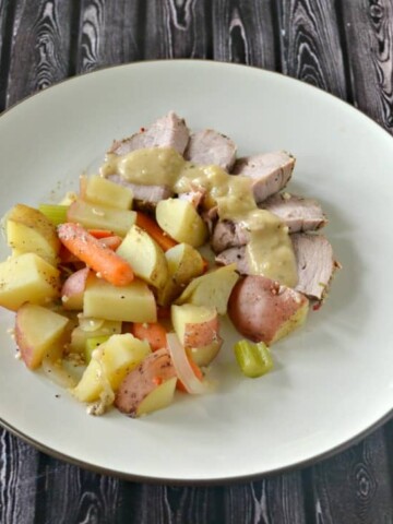 Roasted Pork with Potatoes and Vegetables | Hezzi-D's Books and Cooks