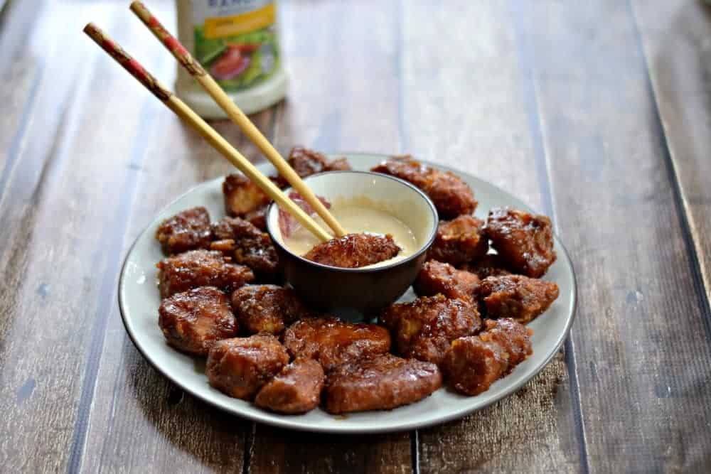 Ready to eat Tyson's Deli Wings with Sesame Soy Ginger Dipping Sauce