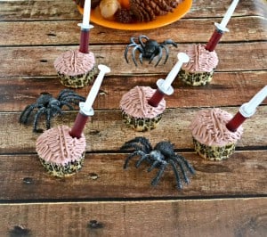 Brain Cupcakes with Red Moscato Wine Shooters