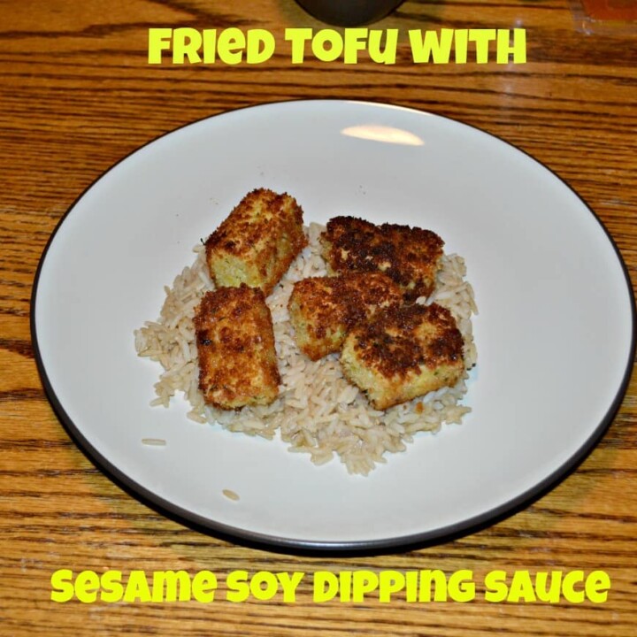 Fried Tofu with Sesame Soy Dipping Sauce
