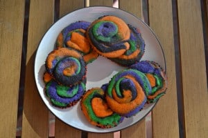 Swirled Colored Halloween Cookies are fun to eat and make!
